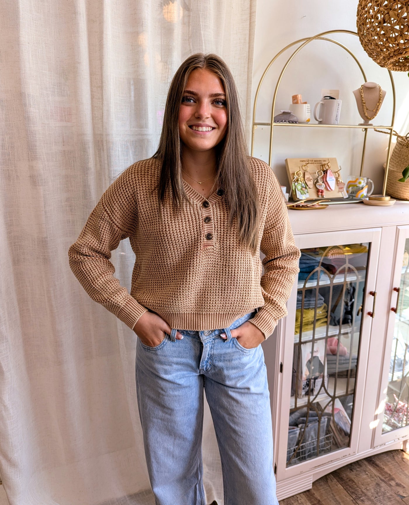 Brixton Button Sweater