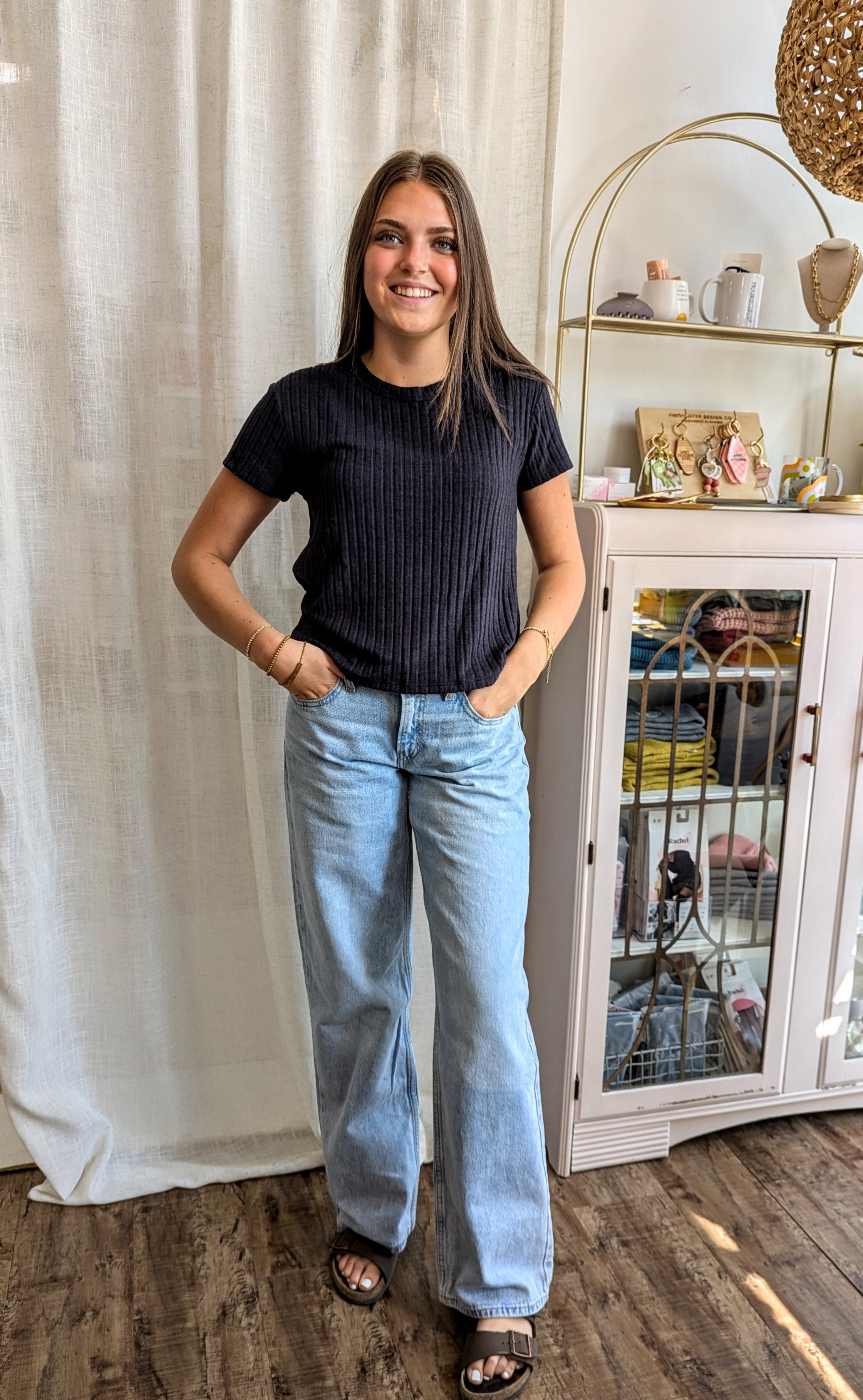 Kara Rib Tee – Prairie Girl the label