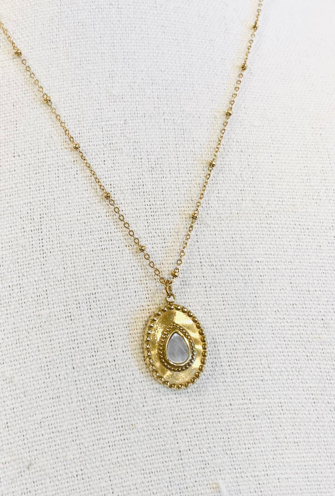 AKA Ronnie Gold Shell Pendant Necklace