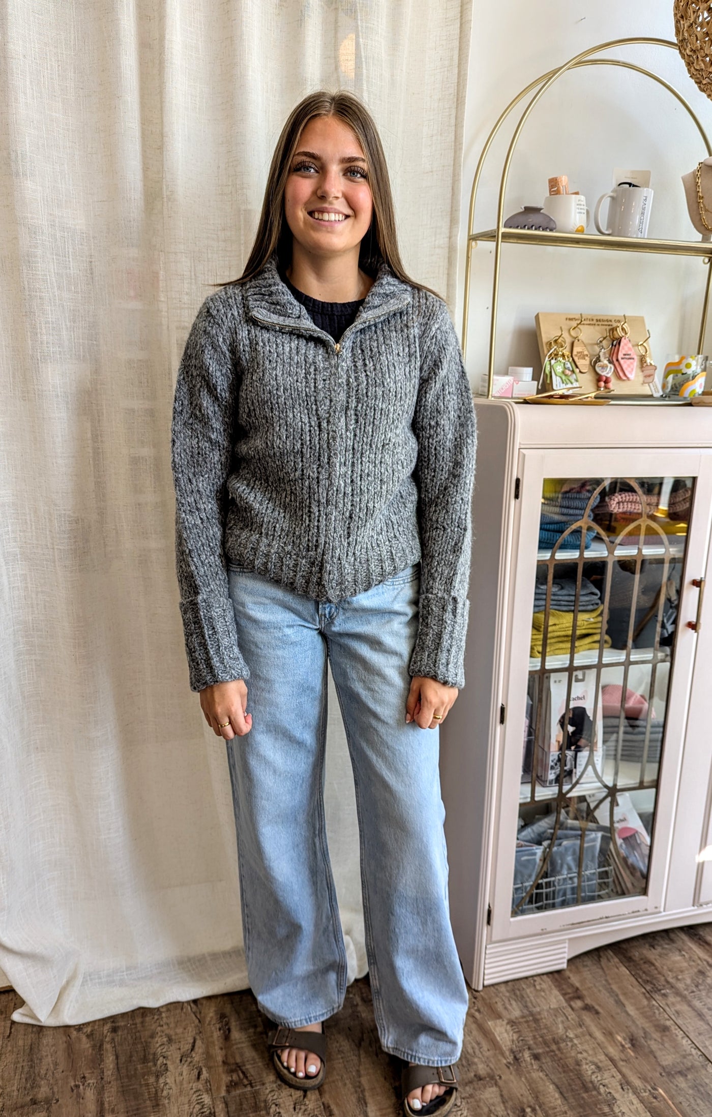 Zip Up Cardigan