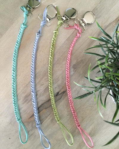 Braided Paci Clips