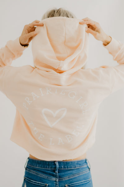 PRAIRIE GIRL crop hoodie