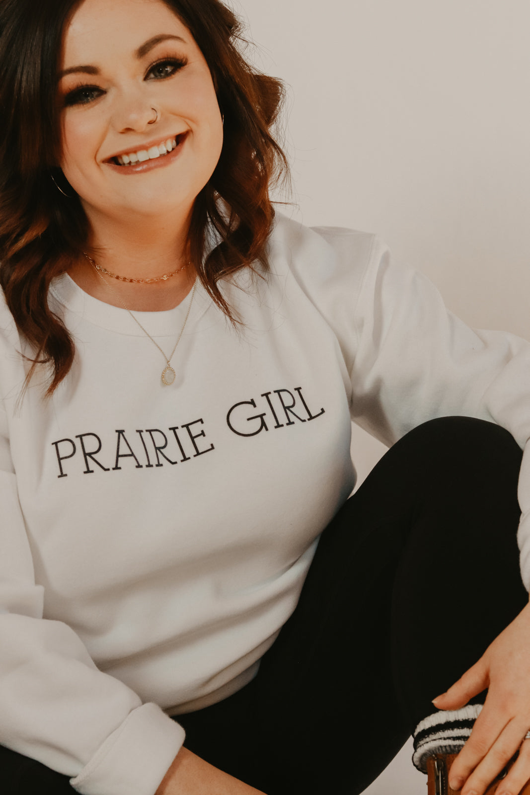 PRAIRIE GIRL crewneck sweater