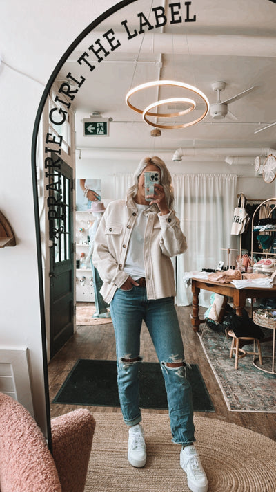 Raw sweater jacket