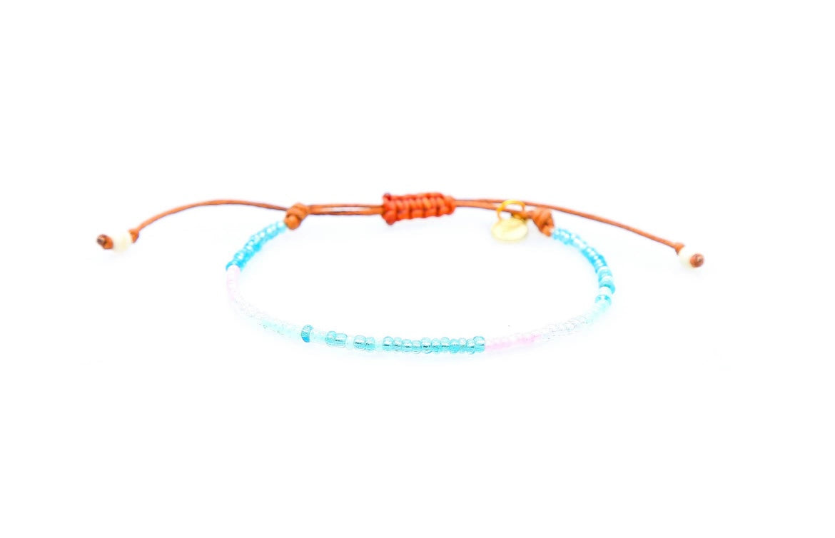 Single strand bead bracelets