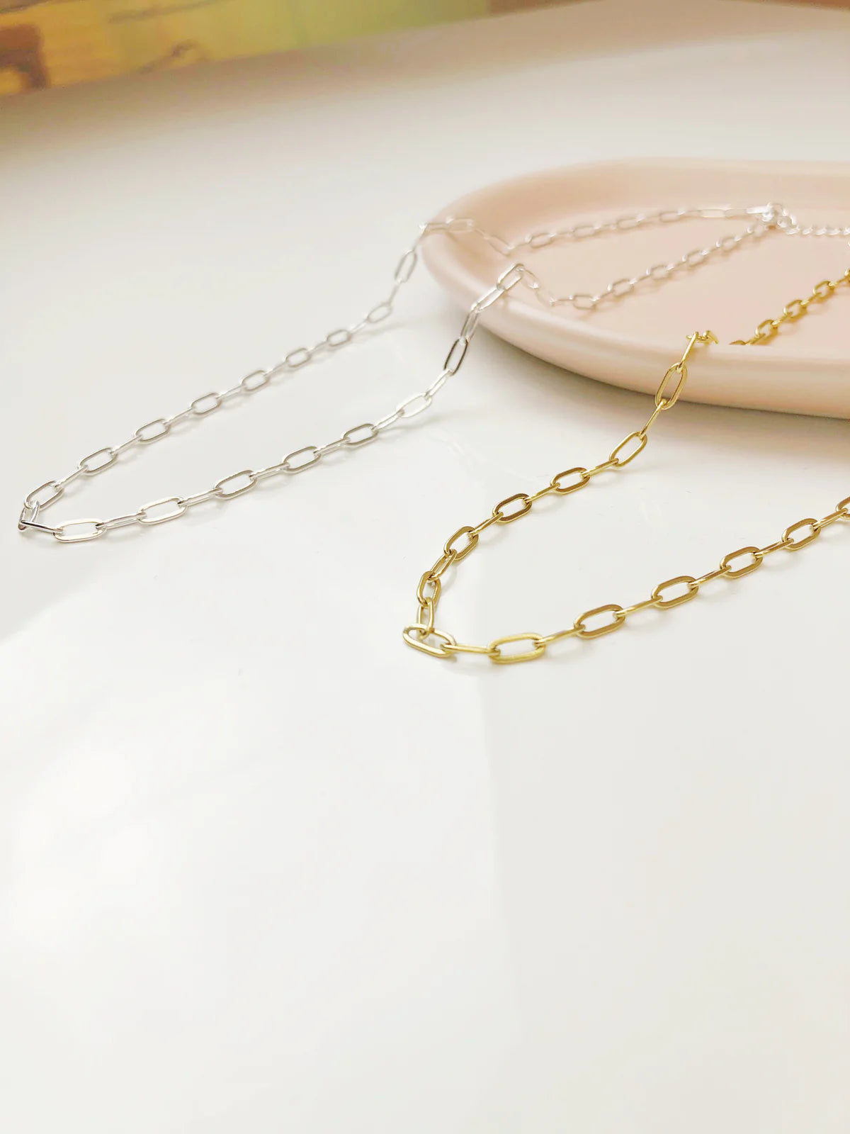 Park + buzz paperclip necklace