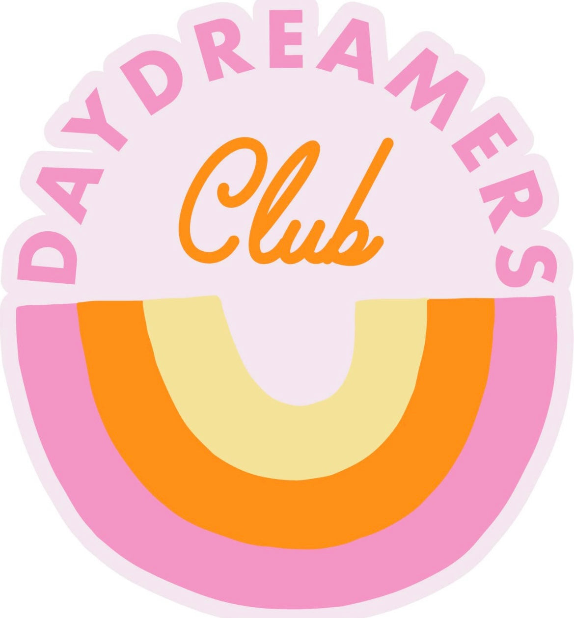 Day dreamers club vinyl sticker