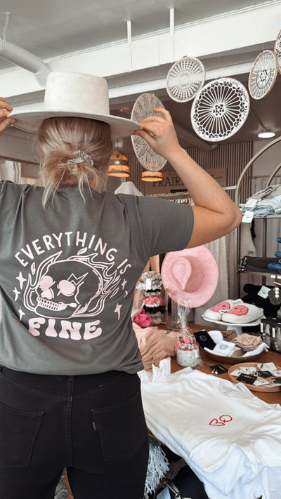Everything is fine graphic T