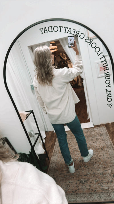 Raw sweater jacket