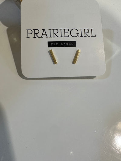 Prairie girl stud earring