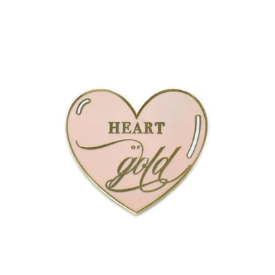 Heart of gold Enamel pin