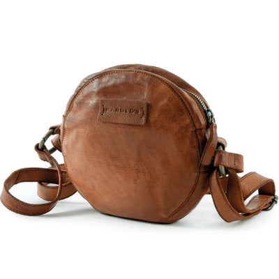 Leather Circle shoulder bag