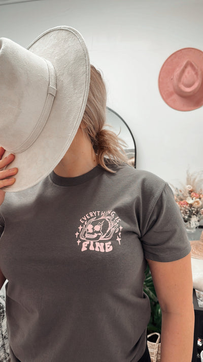 Everything is fine graphic T
