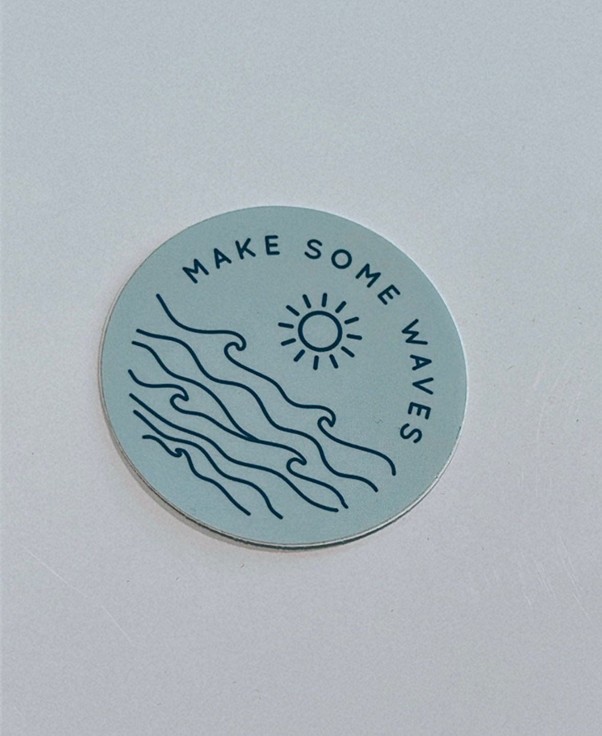 Make some waves vinyl sticker